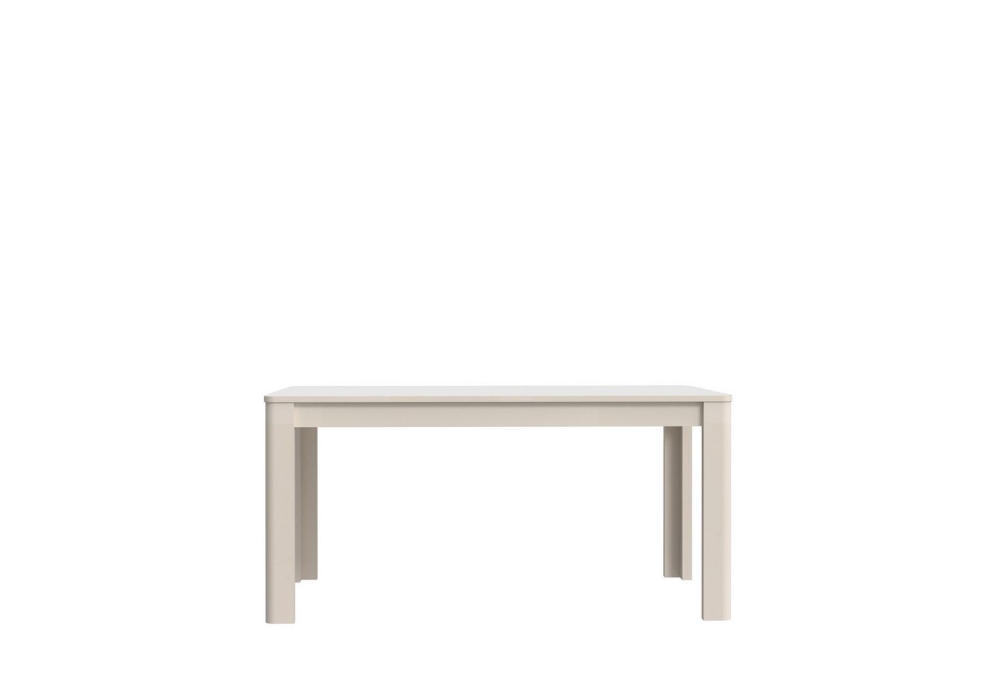 PREISBRECHER Kulissen-Esstisch BREATHTAKER, ausziehbar bis 206,6cm, sandfarbig - 160/206,6x72,7x90,4cm (BxHxT) von PREISBRECHER