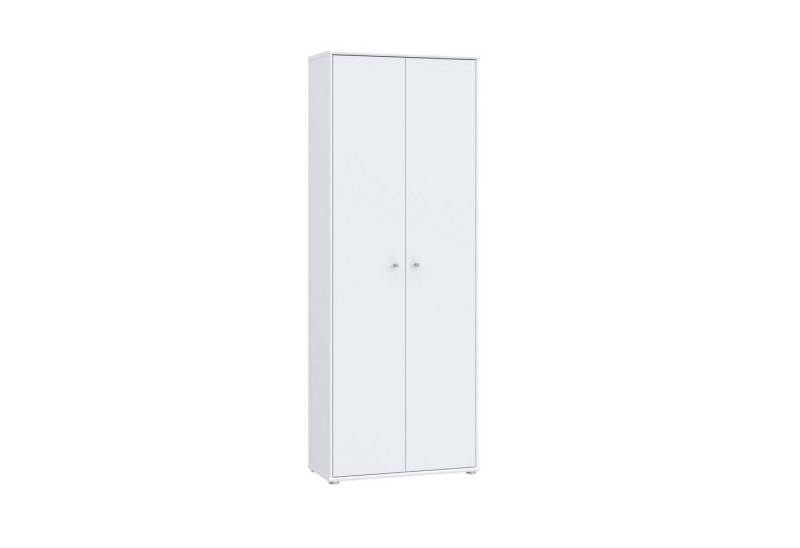 PREISBRECHER Mehrzweckschrank TEMPRA2 5 Böden, 2 Türen, in Weiss - 73,7x197,5x34,8cm (BxHxT) von PREISBRECHER