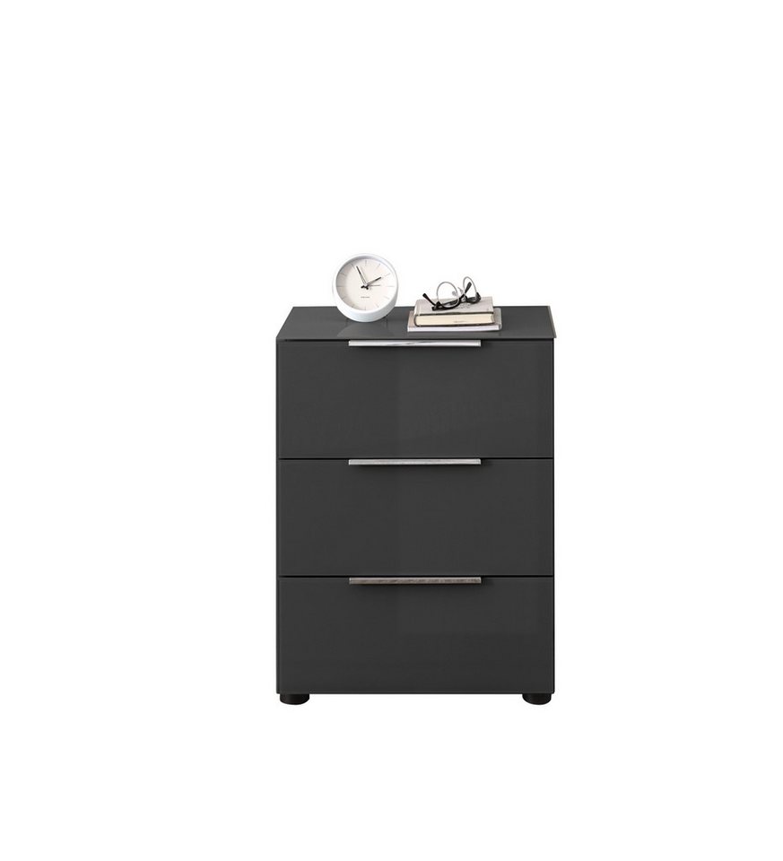 PREISBRECHER Nachtkommode Sean, in Anthrazit, - 45x61x40 cm (BxHxT) von PREISBRECHER