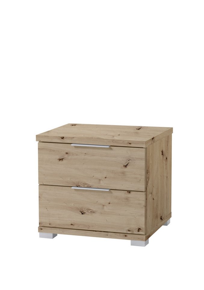 PREISBRECHER Nachtkommode Smilla, in Artisan Eiche, Melamin - 46x43x42cm (BxHxT) von PREISBRECHER