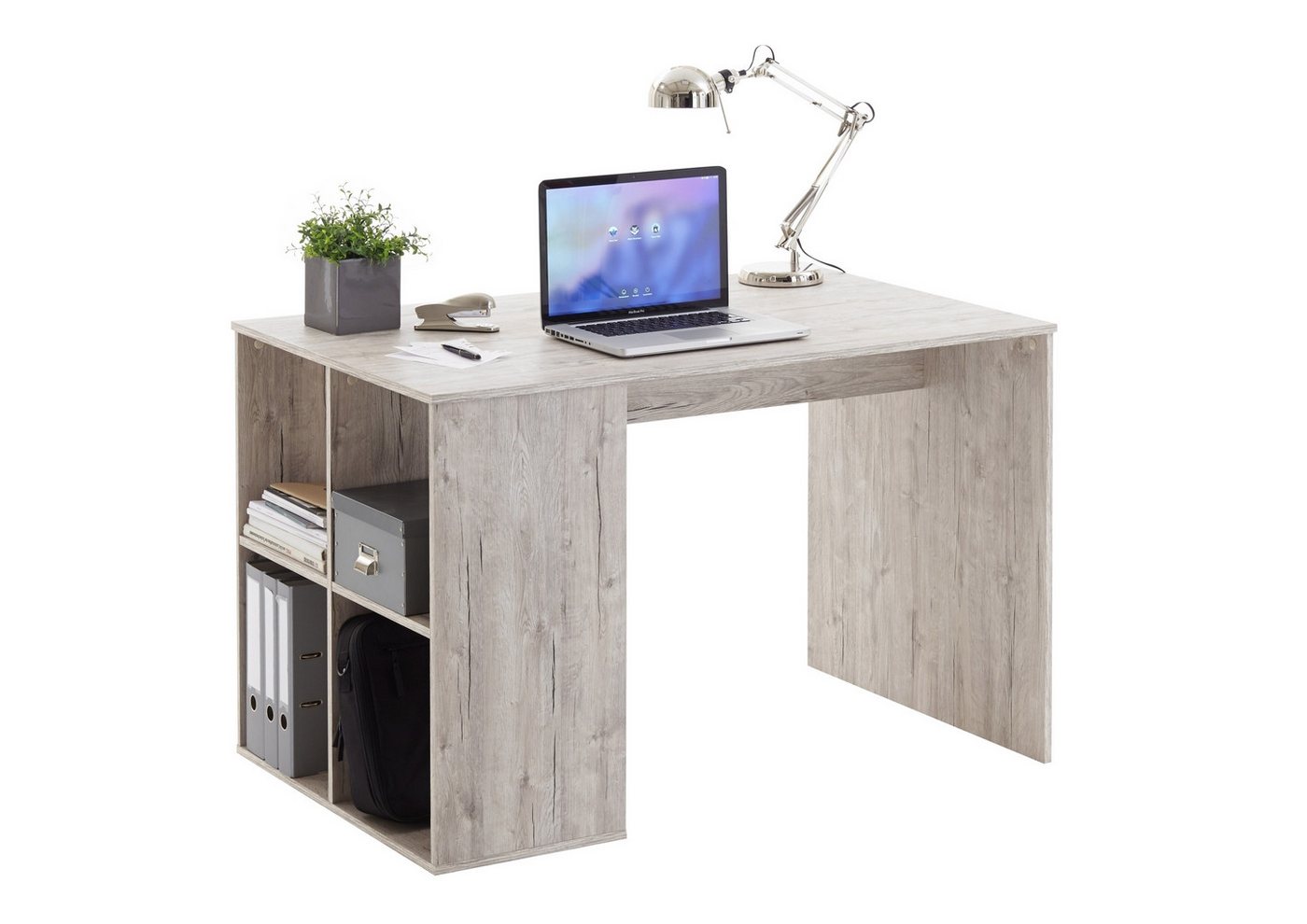 PREISBRECHER Regal-Schreibtisch GENT, in Sandeiche Dekor - 117x75x73cm (BxHxT) von PREISBRECHER