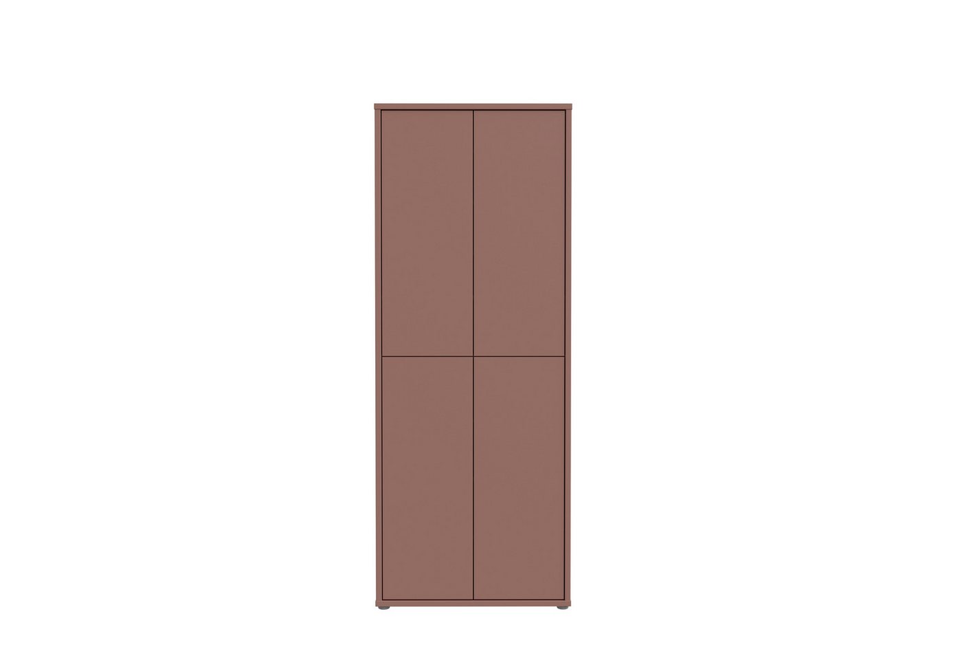 PREISBRECHER Schuhschrank ALICE SPRINGS 4 türen, push to open, terrakottafarbig - 74,5x191,9x34,9cm (BxHxT) von PREISBRECHER