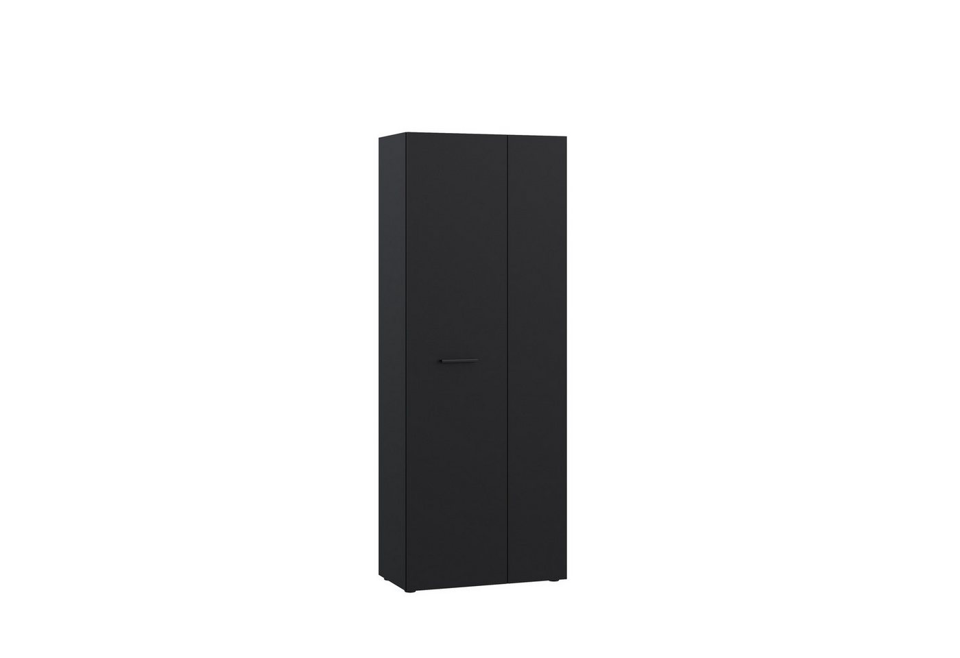 PREISBRECHER Schuhschrank NET306 5 Böden, schwarz - 68,7x181,1x36,5cm (BxHxT) von PREISBRECHER