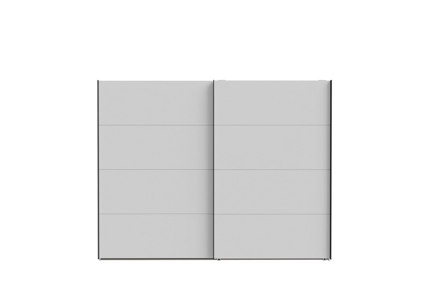PREISBRECHER Schwebetürenschrank NEKTARIUS 3 Böden, 3 Stangen, Secret grey - 269,8x210,5x62,9cm (BxHxT) von PREISBRECHER