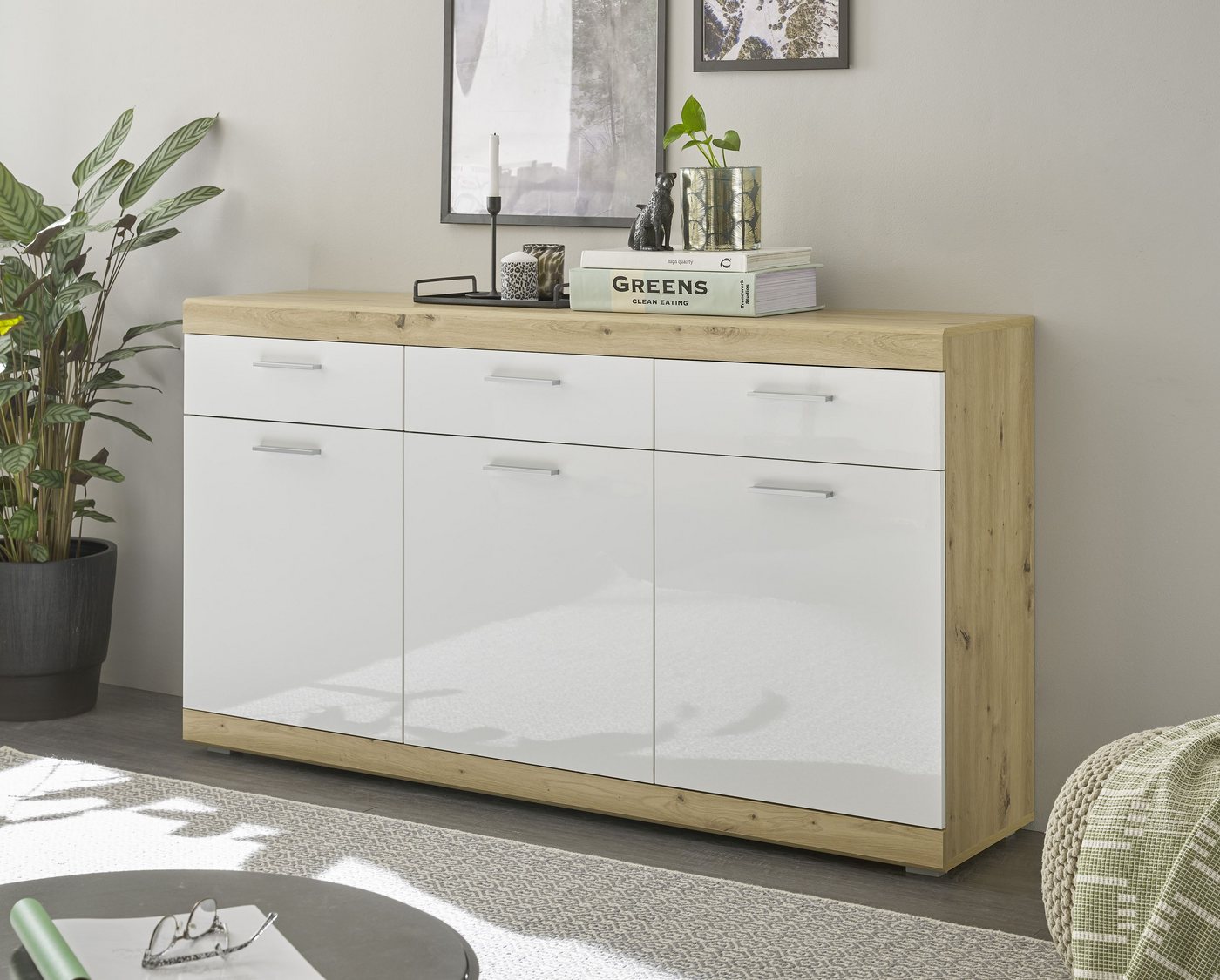 PREISBRECHER Sideboard Nobe, 165 x 91 x 38 cm (B/H/T) von PREISBRECHER