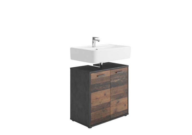 PREISBRECHER Unterschrank MADOC 1 in Matera-Old Style dunkel - 60x59x33cm (BxHxT) von PREISBRECHER