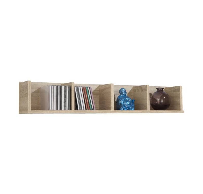PREISBRECHER Wandregal POINT 4, in Eiche Dekor - 92x16,5x17cm (BxHxT) von PREISBRECHER
