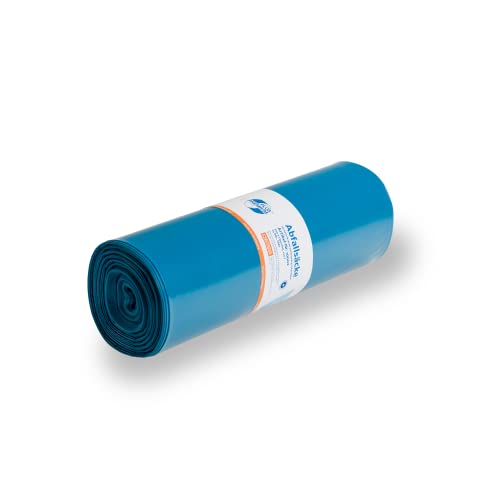 Deiss 10002 Premium-Abfallsäcke aus Recycling-LDPE 120 l blau 150 Stück von PREMIUM PLUS