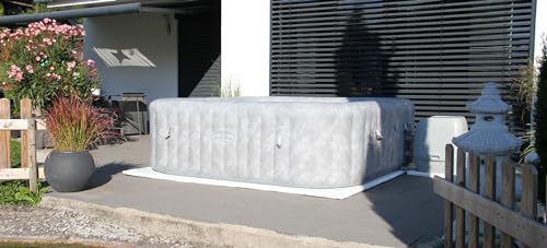 PREMIUM PRØ DES!GN Whirlpool Unterlage Thermoisolierung Bodenschutzmatte für aufblasbare Whirlpools 200cm -230cm (230cm x 230cm, Shining White) von PREMIUM PRØ DES!GN