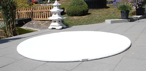 PREMIUM PRØ DES!GN Whirlpool Unterlage Thermoisolierung Bodenschutzmatte für aufblasbare Whirlpools 200cm -230cm (Ø 204cm, Shining White) von PREMIUM PRØ DES!GN