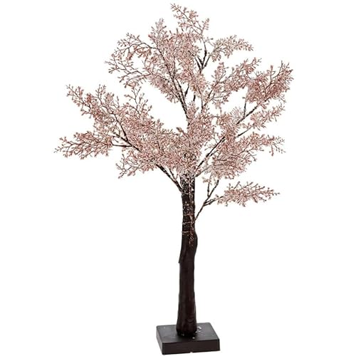 3D-Baum mit 29 LEDs, rosa Blumen, AA-Batterien von PRENDELUZ