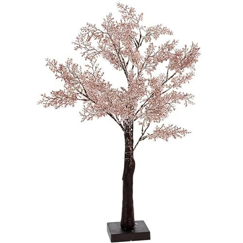 3D-Baum mit 29 LEDs, rosa Blumen, AA-Batterien von PRENDELUZ