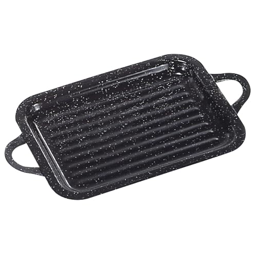 Bräter - rechteckiger Bräter aus Porzellan, Maße 21 x 27 cm, ideal zum Kochen und Servieren, robust und leicht zu reinigen. von PRENDELUZ