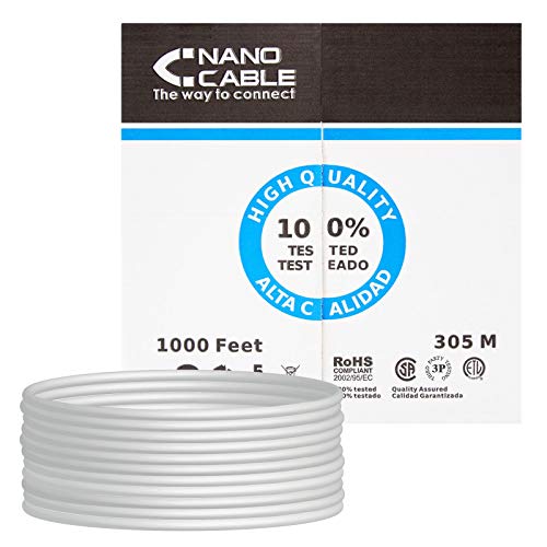 Cat.5e UTP Netzwerkkabel AWG24 starr, 305 m, ideal für Highspeed-Ethernet-Verbindungen und Datenübertragung in lokalen Netzwerken. Cat.5e UTP Netzwerkkabel AWG24 starr, 305 m, ideal für Highspeed-Ethernet-Verbindungen und Datenübertragung in lokalen Netzwerken. von PRENDELUZ