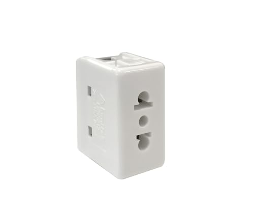 Euro-Amerikanischer Einbausockel 16A, schmales Design, ideal für elektrische Installationen in engen Räumen und sichere Stromversorgung. von PRENDELUZ