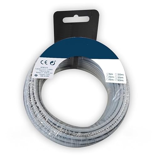 Flexibles Kabel, grau, halogenfrei, Kabel 1,5 mm, 5 m von PRENDELUZ