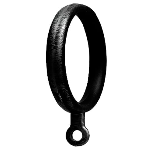Geschmiedeter Ring, 28 mm, Schwarz, aus Metall, präsentiert in Einer Packung mit 10 Stück, ideal für mehrere Anwendungen. Geschmiedeter Ring, 28 mm, Schwarz, aus Metall, präsentiert in Einer Packung mit 10 Stück, ideal für mehrere Anwendungen. von PRENDELUZ