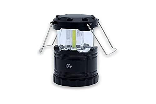 LED-Camping-Taschenlampe, Schwarz, 10 W, AA-Batterien enthalten von PRENDELUZ