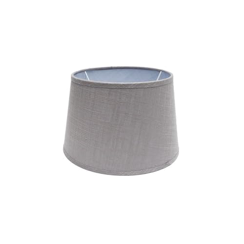Lampenschirm - konischer Lampenschirm in Grau, Maße 25 x 20 x 15 cm, ideal für E27-Lampen, ästhetisch und funktional. von PRENDELUZ