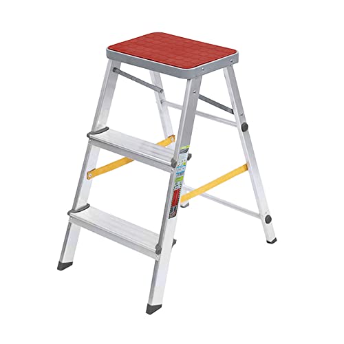 Leiter – 3-stufige Aluminiumleiter, leicht und robust, ideal für den Heimgebrauch, einfach zu lagern und zu transportieren. von PRENDELUZ