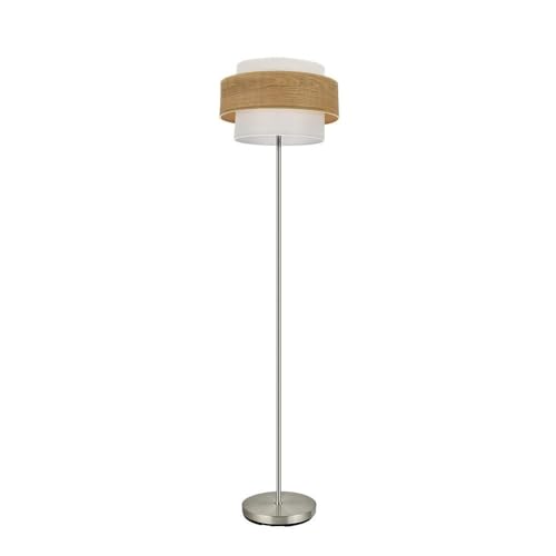 PRENDELUZ 1 x E27 Wohnzimmerfuß aus Nickel und hellem Holz, ideal zur Ergänzung der Dekoration und für stimmungsvolle Beleuchtung. PRENDELUZ 1 x E27 Wohnzimmerfuß aus Nickel und hellem Holz, ideal zur Ergänzung der Dekoration und für stimmungsvolle Beleuchtung. von PRENDELUZ