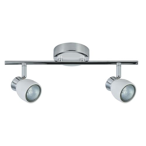 PRENDELUZ 2 x GU10 Steckdosenleiste, weiß, Maße: 14 x 36,5 x 10 cm, ideal zum Dekorieren und Beleuchten von Innenräumen. von PRENDELUZ