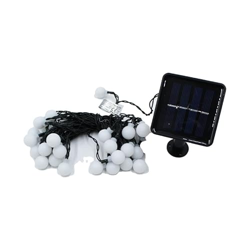 PRENDELUZ Dekorative LED-Solarkette, 8 Modi, wählbar, IP44, Miniball, 6,5 m, RGB, 30 LEDs, 8 Modi von PRENDELUZ