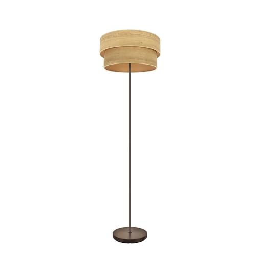 PRENDELUZ Doppelter Wohnzimmertisch, Kombination aus Braun und hellem Holz, Maße 162 x 40 x 40 cm, ideal für Dekoration und Funktionalität in modernen Räumen. von PRENDELUZ