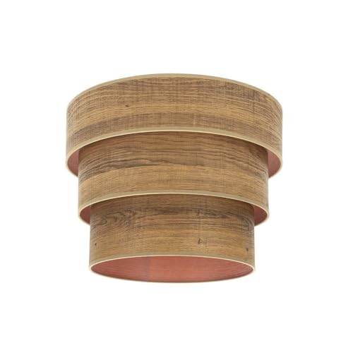 PRENDELUZ Dreifacher Lampenschirm E27, aus dunklem Holz, 40 x 20 x 26 cm, ideal zum Dekorieren und als Stimmungslicht im Innenbereich. PRENDELUZ Dreifacher Lampenschirm E27, aus dunklem Holz, 40 x 20 x 26 cm, ideal zum Dekorieren und als Stimmungslicht im Innenbereich. von PRENDELUZ