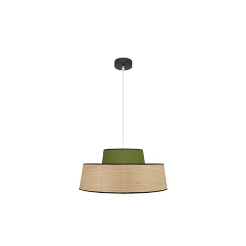 PRENDELUZ E27 natürlicher und grüner Pendelleuchte, Maße 50 x 50 cm, ideal für die Beleuchtung und Dekoration von Innenräumen. PRENDELUZ E27 natürlicher und grüner Pendelleuchte, Maße 50 x 50 cm, ideal für die Beleuchtung und Dekoration von Innenräumen. von PRENDELUZ