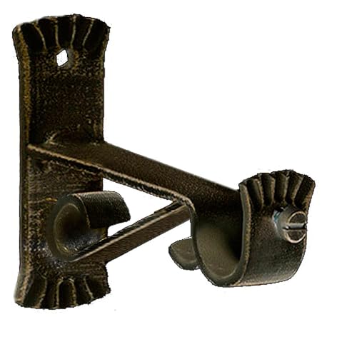 PRENDELUZ Geschmiedete Halterung: Robuste Halterung mit 20 mm Durchmesser, Schneckenfinish, Schwarz und Gold, inklusive 2 Teilen für die Installation. PRENDELUZ Geschmiedete Halterung: Robuste Halterung mit 20 mm Durchmesser, Schneckenfinish, Schwarz und Gold, inklusive 2 Teilen für die Installation. von PRENDELUZ