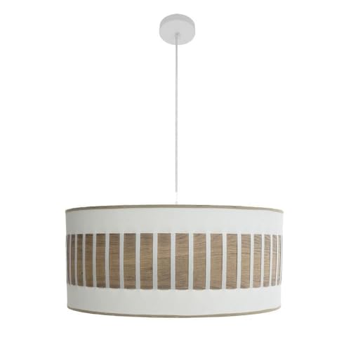 PRENDELUZ Hängelampe 3 x E27, Weiß und helles Holz, Maße: 60 x 60 cm. Beleuchtet jeden Raum mit Stil und Eleganz. Ideal für Wohn- und Esszimmer. PRENDELUZ Hängelampe 3 x E27, Weiß und helles Holz, Maße: 60 x 60 cm. Beleuchtet jeden Raum mit Stil und Eleganz. Ideal für Wohn- und Esszimmer. von PRENDELUZ