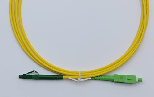 PRENDELUZ LC/APC auf SC/APC Monomode LWL-Kabel Ø 3mm, 9/125µm (LC/APC auf SC/APC, 2m) von PRENDELUZ