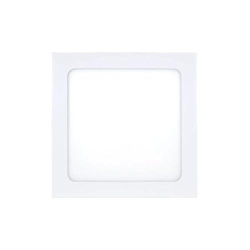 PRENDELUZ LED-Einbaustrahler, quadratisch, Weiß, 12 W, 6000 K, 960 lm, Maße: 167 x 167 x 17 mm von PRENDELUZ