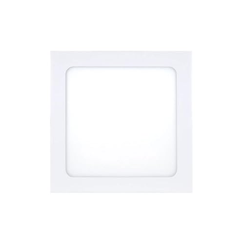 PRENDELUZ LED-Einbaustrahler, quadratisch, Weiß, 18 W, 4500 K, 1540 lm, Maße: 220 x 220 x 17 mm von PRENDELUZ