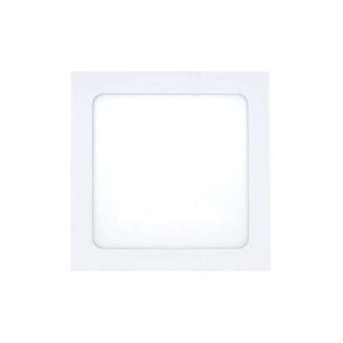 PRENDELUZ LED-Einbaustrahler, quadratisch, Weiß, 24 W, 3000 K, 1992 lm, Maße: 300 x 300 x 17 mm von PRENDELUZ