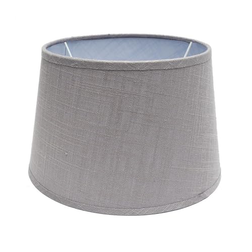 PRENDELUZ Lampenschirm E27, grau, 40 x 30 x 25 cm, offene konische Form, ideal für die Dekoration von Räumen und sanftes Streulicht. von PRENDELUZ