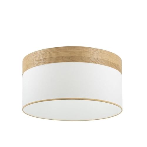 PRENDELUZ Lampenschirm zum Aufhängen, 50 x 50 x 22 cm, Diffusor im Lieferumfang enthalten, weißes und helles Holz, ideal zum Beleuchten und Dekorieren von Räumen. PRENDELUZ Lampenschirm zum Aufhängen, 50 x 50 x 22 cm, Diffusor im Lieferumfang enthalten, weißes und helles Holz, ideal zum Beleuchten und Dekorieren von Räumen. von PRENDELUZ