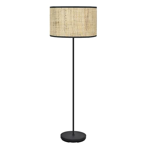 PRENDELUZ Schwarzer Wohnzimmerfuß mit Schilf, Lampenfassung E27, Maße 163 x 40 x 40 cm, ideal für Dekoration und Raumdekoration. PRENDELUZ Schwarzer Wohnzimmerfuß mit Schilf, Lampenfassung E27, Maße 163 x 40 x 40 cm, ideal für Dekoration und Raumdekoration. von PRENDELUZ