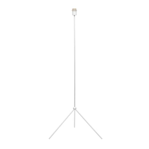 PRENDELUZ Stehgestell für Wohnzimmer, Serie Imola, weiß, Sockel 1 x e27, Maße 130 x 55 x 55 cm, ideal für Beleuchtung und Innendekoration. von PRENDELUZ