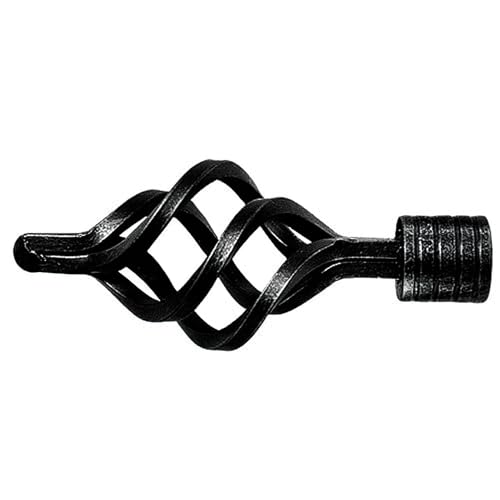 PRENDELUZ Terminal - Ananas-Schmiedeeisenanschluss, Ø 20 mm, Schwarz, ideal für Befestigungen, robust und langlebig PRENDELUZ Terminal - Ananas-Schmiedeeisenanschluss, Ø 20 mm, Schwarz, ideal für Befestigungen, robust und langlebig von PRENDELUZ
