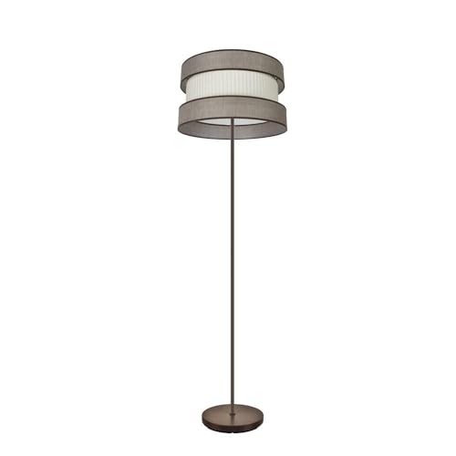 PRENDELUZ Wohnzimmerspiegel 1 x E27, Braun und Beige, Maße 160 x 40 x 40 cm, ideal zum Dekorieren und Erweitern von Räumen in Wohnungen. von PRENDELUZ