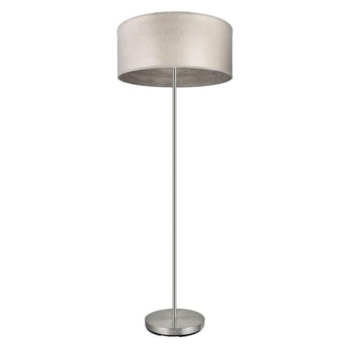 PRENDELUZ Wohnzimmertisch, 1 x e27, Nickel/graues Holz, 162 x 40 x 40 cm, ideal für Dekoration und Funktionalität in Wohnräumen. von PRENDELUZ