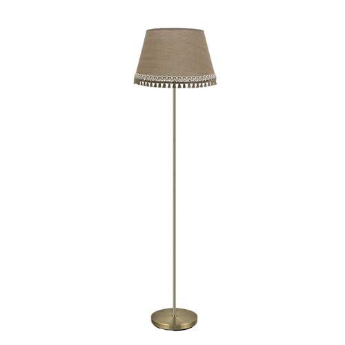PRENDELUZ Wohnzimmertisch aus sandfarbenem Leder, 1 x E27, Maße 163 x 40 x 40 cm, ideal zum Dekorieren und Optimieren moderner Räume. von PRENDELUZ