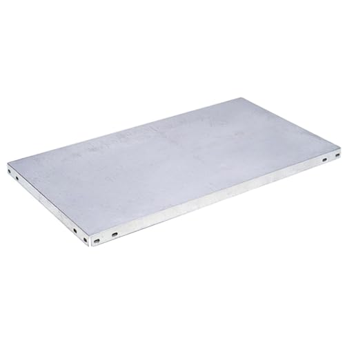 Regal - 100 x 40 cm verzinktes Bücherregal, robust, ideal für die Aufbewahrung im Innen- und Außenbereich, einfach zu montieren und langlebig. von PRENDELUZ