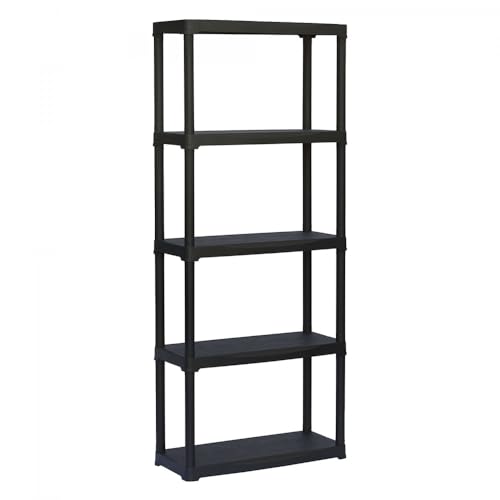 Regal – Regal aus Polypropylen, 70 x 30 x 176 cm, robust, ideal für die Lagerung, einfach zu montieren und leicht. von PRENDELUZ