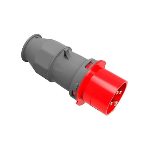 Roter Cetac-Stecker, Industriestecker, 3P+T, 16 A, IP44, 400 V von PRENDELUZ