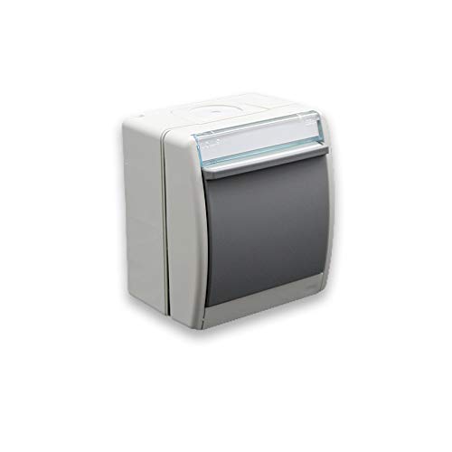 Schucko Monoblock IP55 Simon 44 Aqua (Grau) von PRENDELUZ