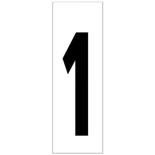 Selbstklebende Nummer, Größe 46 x 140 mm, Format Nr. 1, ideal für Kennzeichnung und Beschilderung in verschiedenen Umgebungen, einfache Anwendung und Beständigkeit Selbstklebende Nummer, Größe 46 x 140 mm, Format Nr. 1, ideal für Kennzeichnung und Beschilderung in verschiedenen Umgebungen, einfache Anwendung und Beständigkeit von PRENDELUZ