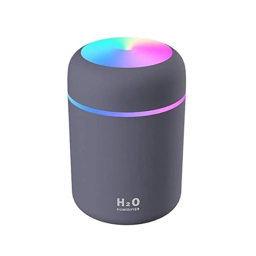 Tragbarer Luftbefeuchter grau mit buntem RGB-Licht Tragbarer Luftbefeuchter grau mit buntem RGB-Licht von PRENDELUZ